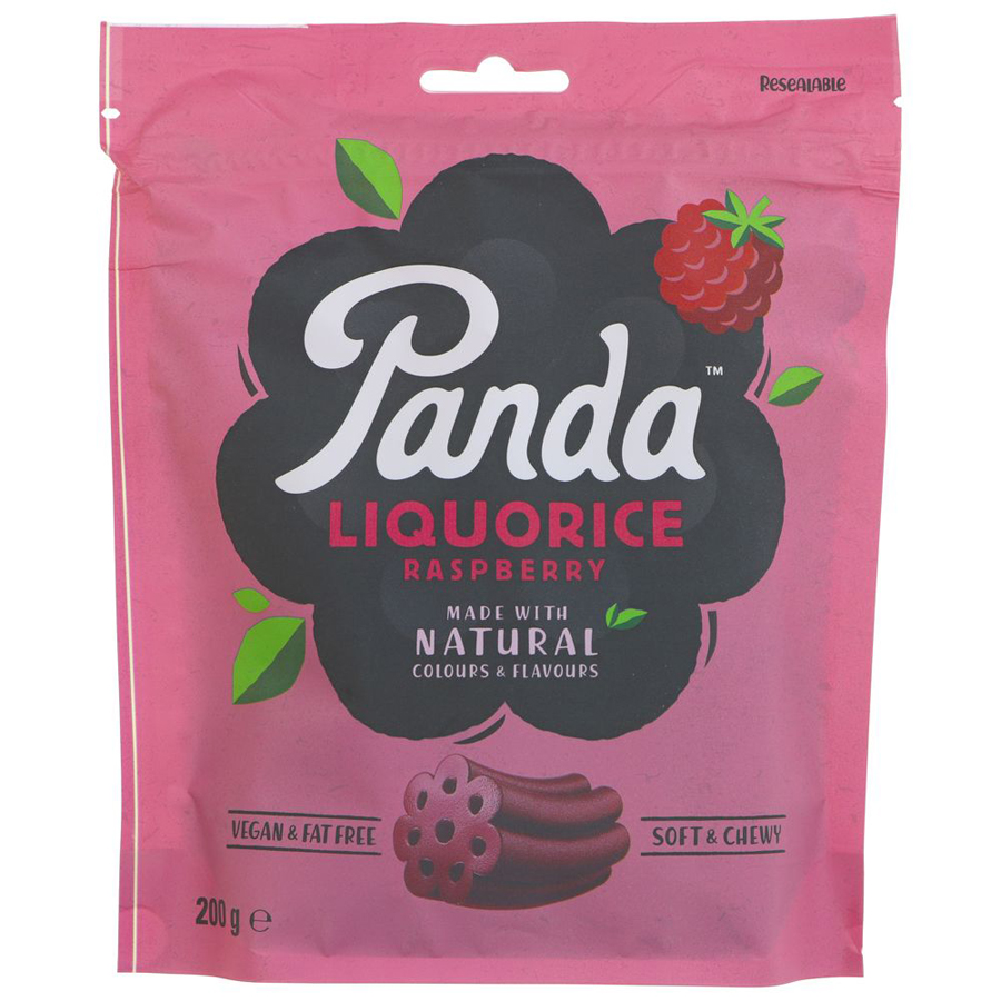 Panda Raspberry Liquorice - 200g