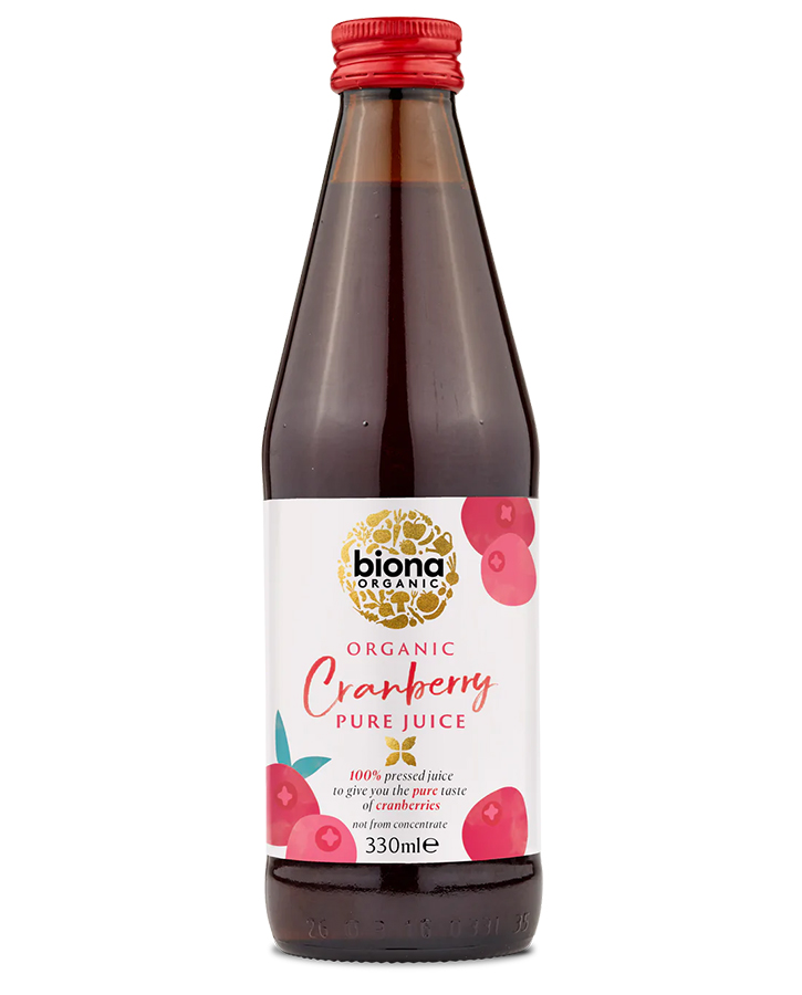 Biona Organic Cranberry Juice 100% Pure 330ML