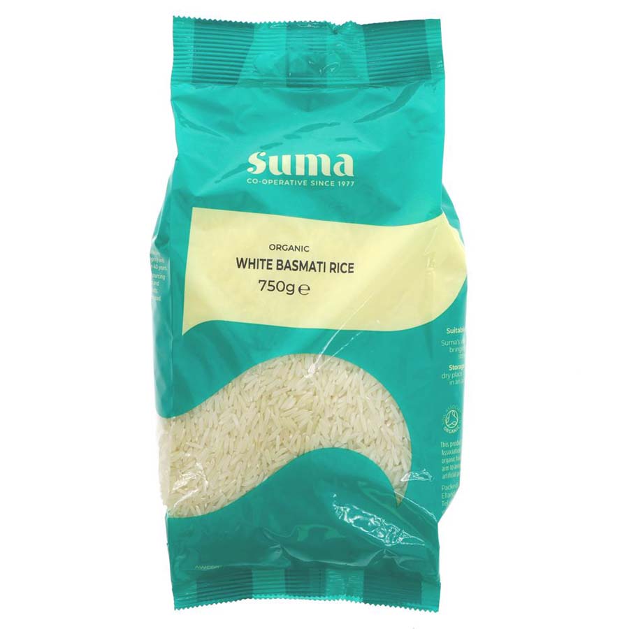 Suma Prepacks Organic White Basmati Rice 750g