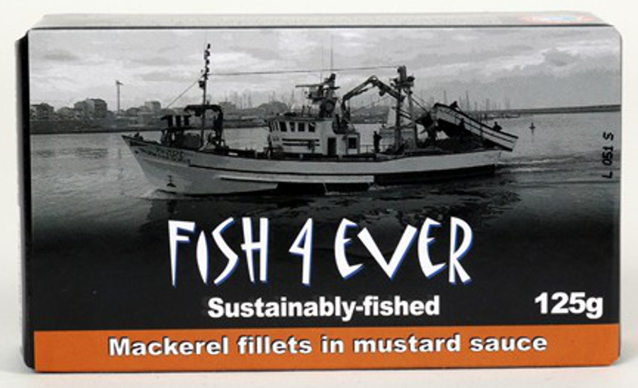 Fish 4 Ever Mackerel Fillets in Mustard Sauce - 125g