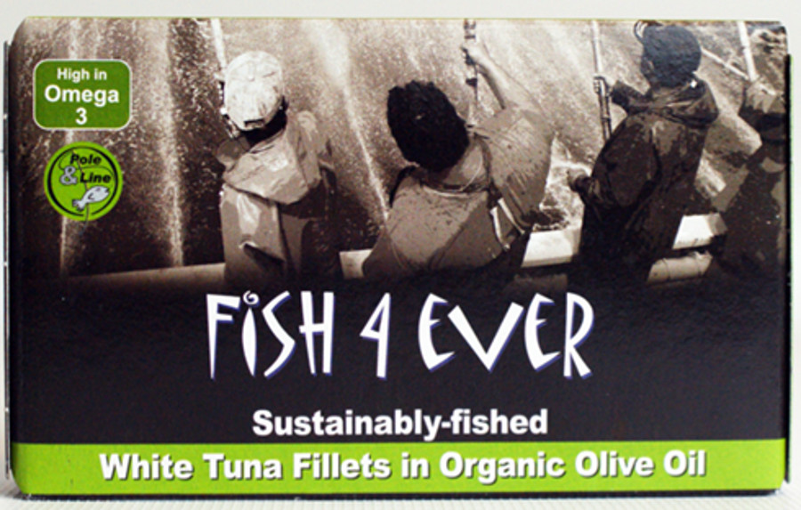 Fish 4 Ever White Tuna Fish in Organic Olive Oil - 120g