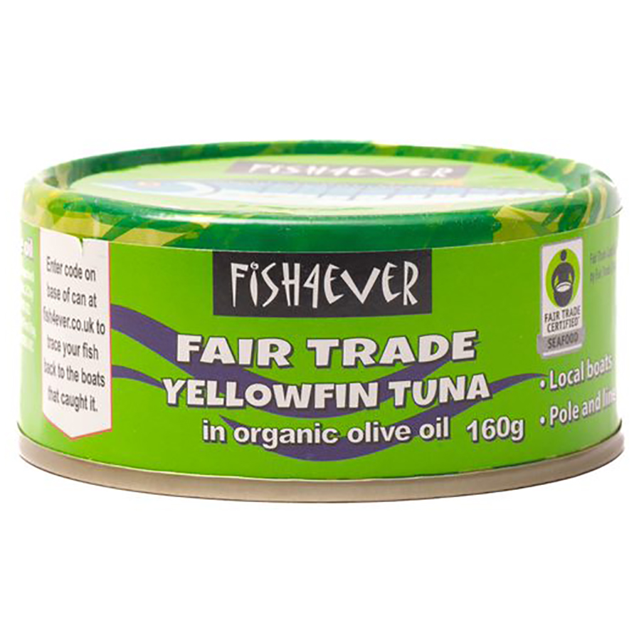 Fish 4 Ever Yellowfin Tuna Fish in Organic Olive Oil - 160g