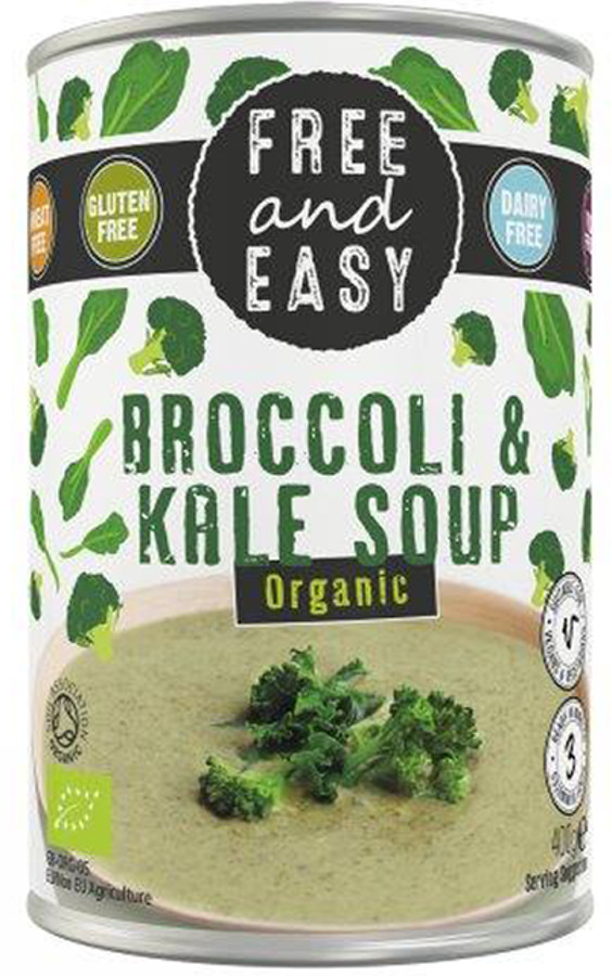 Free & Easy Organic Broccoli And Kale Soup - 400g