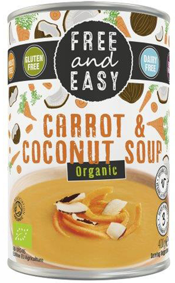 Free & Easy Organic Carrot & Coconut Soup - 400g