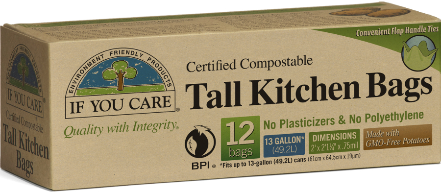 If You Care Compostable Tall Bin Bags - 49L - 12 Bags