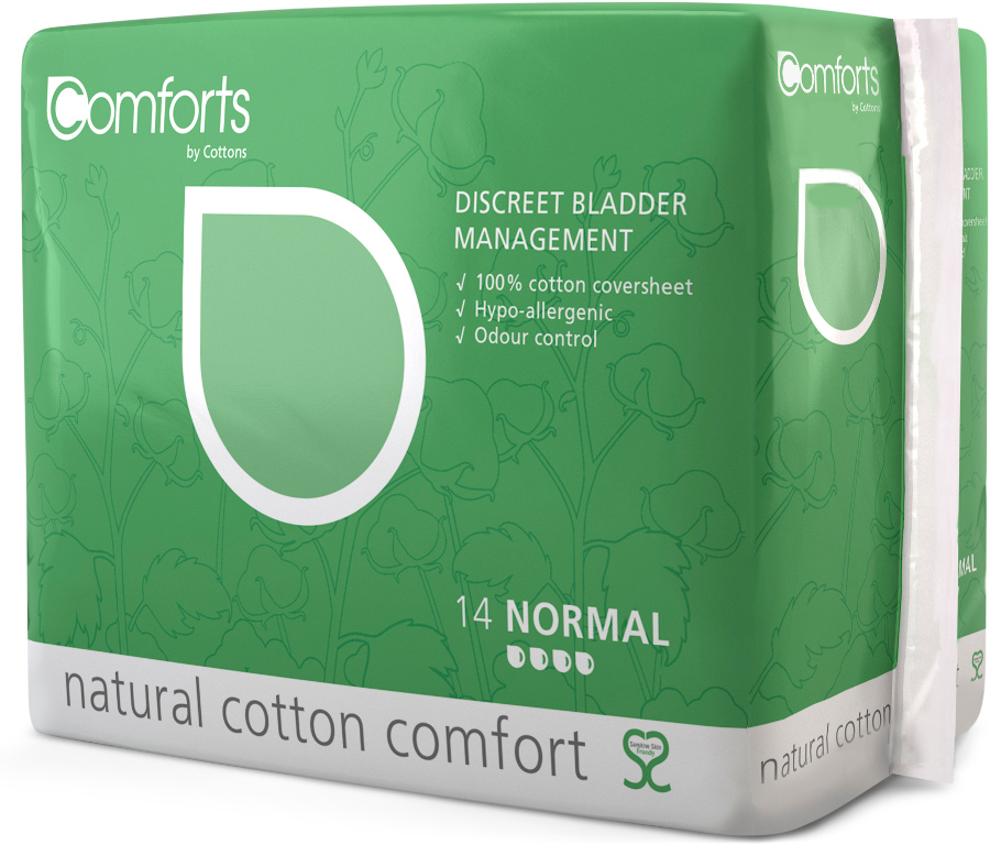Comforts Discreet Bladder Management Pads - Normal - Pack of 10