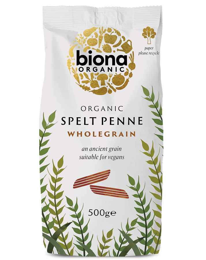 Biona Spelt Organic Penne Pasta - 500g
