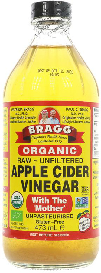 Bragg Organic Apple Cider Vinegar with Mother - 474ml