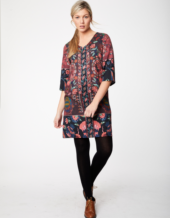 Thought Aubergine Tapestry Dress - Thought