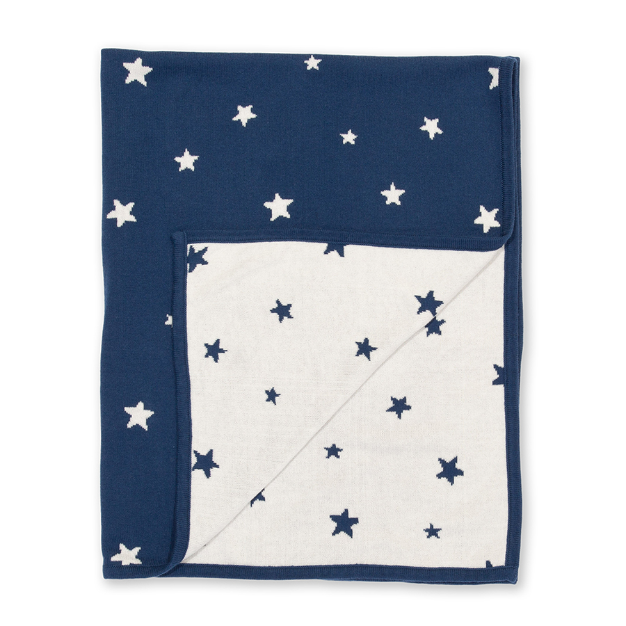 Kite Starry Knit Blanket Navy