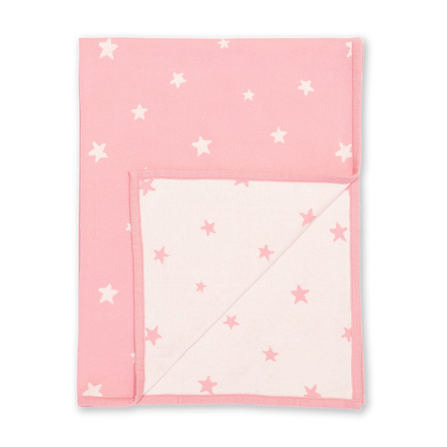 Kite Starry Knit Blanket Pink