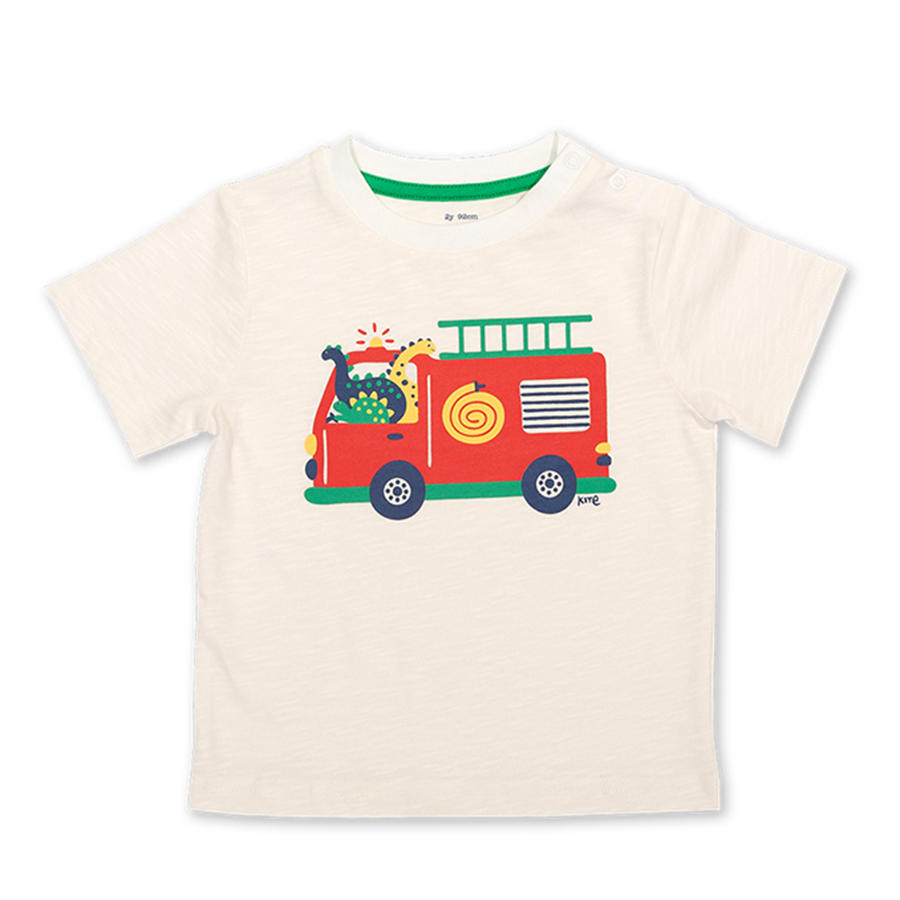 Kite Fire Engine T-Shirt - White