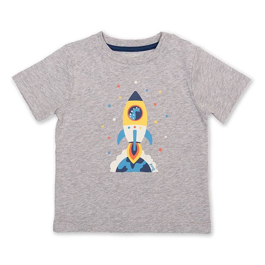 Kite Space Dino T-Shirt - Grey