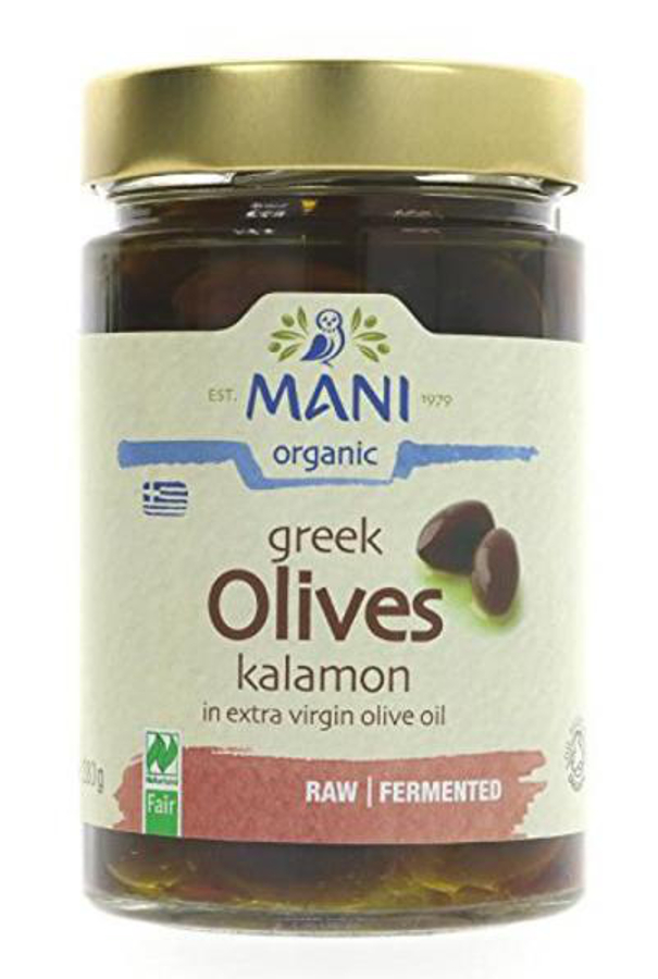 Mani organic Kalamon Olives in Olive Oil - 280g