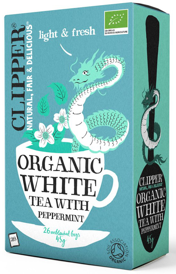 Clipper Organic White Tea with Peppermint - 26 Bags