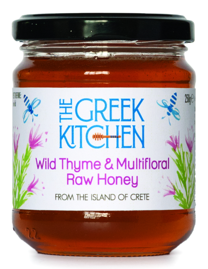 The Greek Kitchen Wild Thyme & Multifloral Greek Raw Honey - 250g