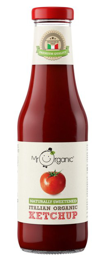 Mr Organic Naturally Sweetened Tomato Ketchup - 480g