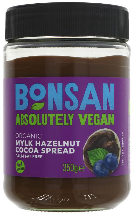 Bonsan Organic Vegan Mylk Hazelnut Cocoa Spread - 350g
