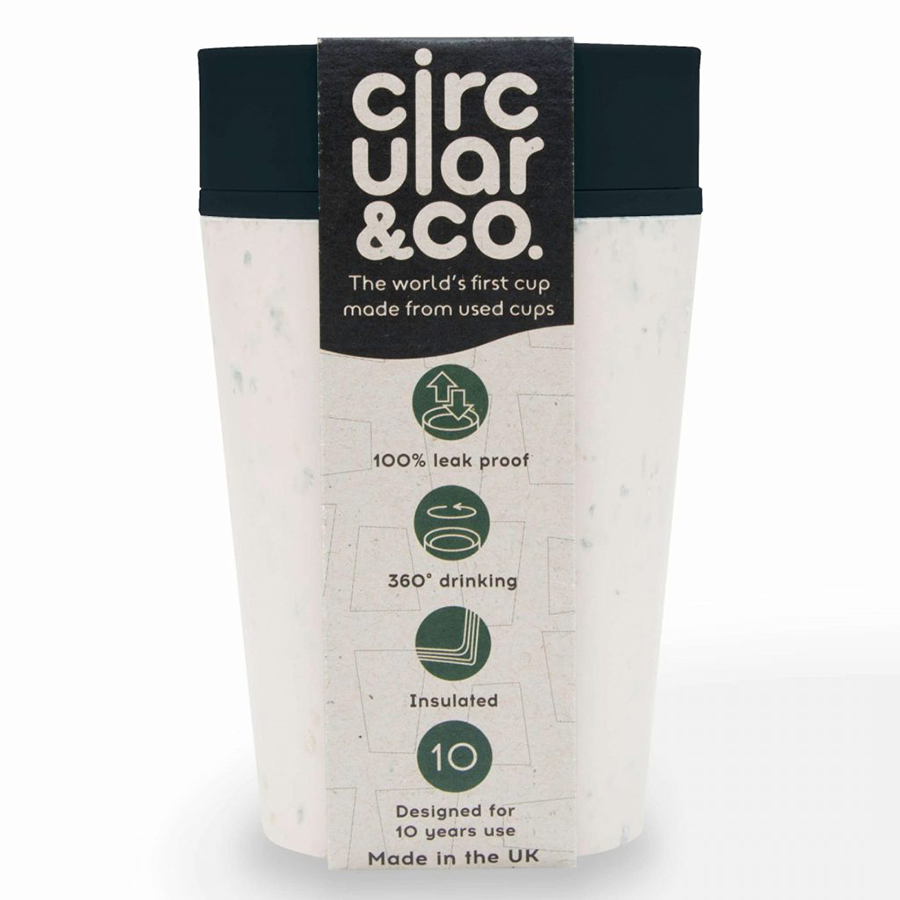 Circular & Co Cream & Black Reusable Coffee Cup - 227ml