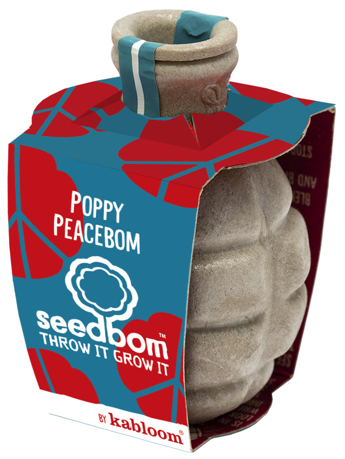 Kabloom Poppy Peacebom Seedbomb