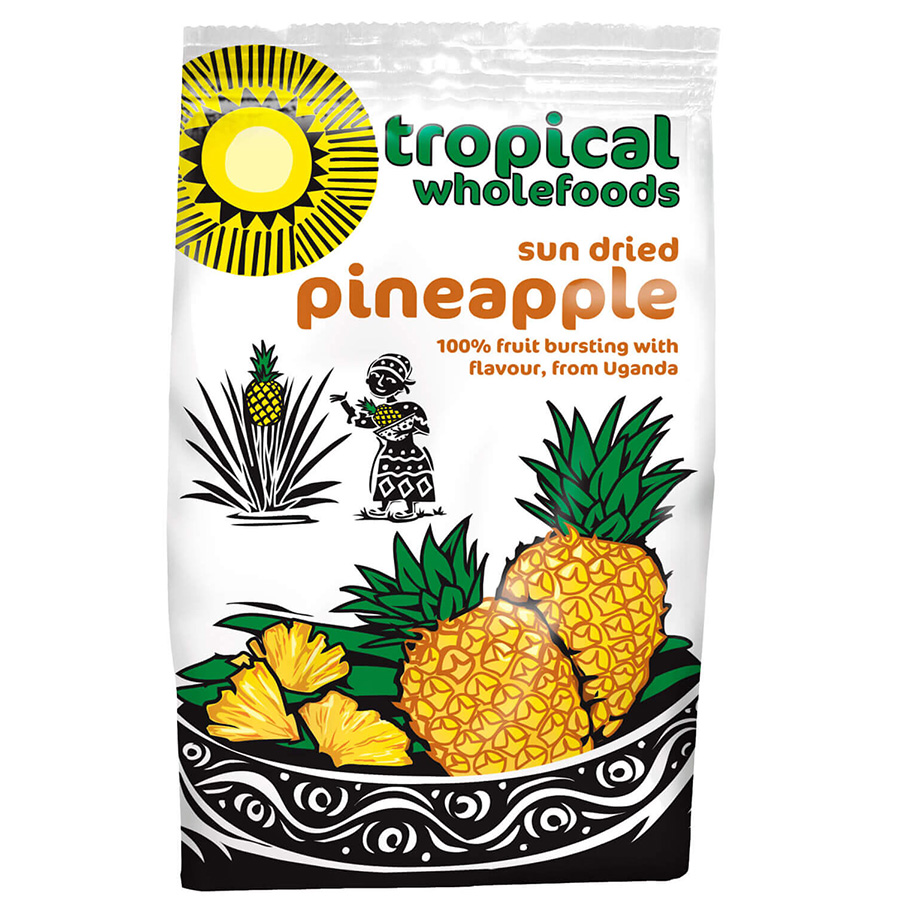 Tropical Wholefoods Sun Dried Pineapple - 100g