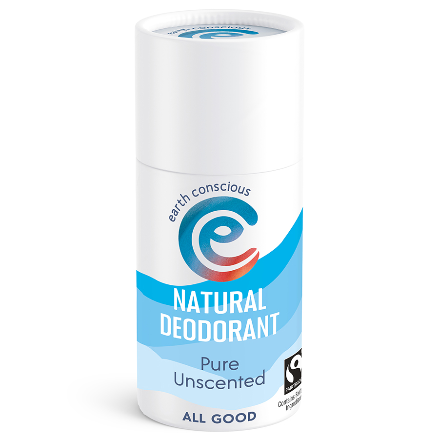 Earth Conscious Pure Unscented Natural Deodorant Stick - 60g