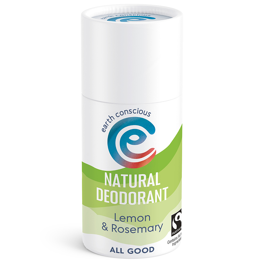 Earth Conscious Lemon & Rosemary Natural Deodorant Stick - 60g