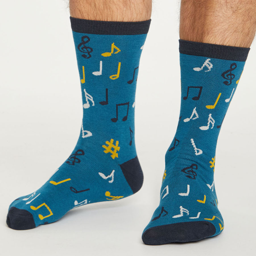 Thought Mens Musician Bamboo Socks In A Bag 2 Pairs Thought