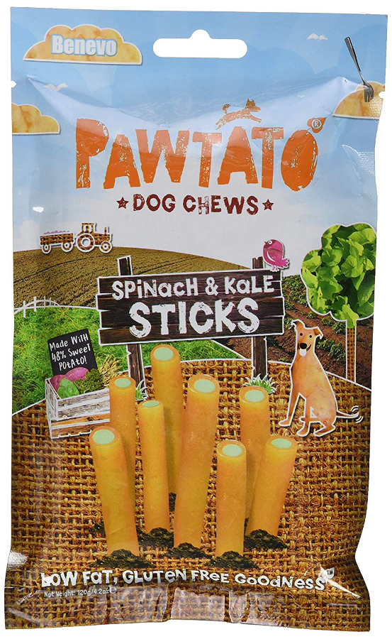 Image of Benevo Pawtato Spinach & Kale Chews - 120g