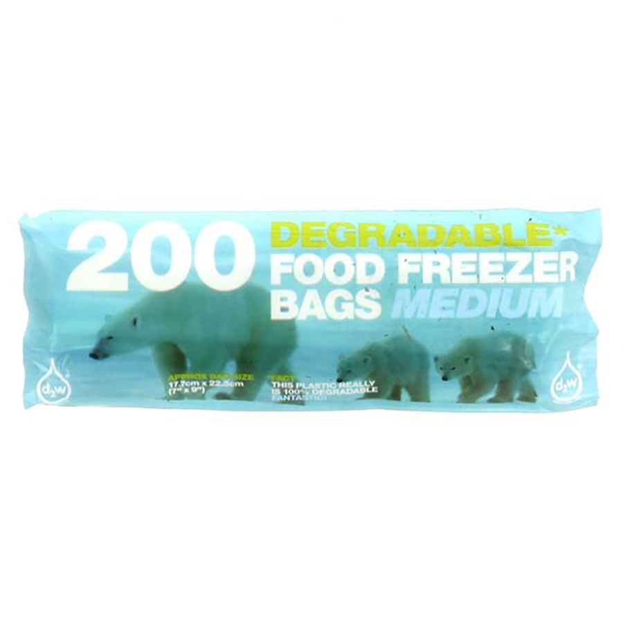 Image of d2w Food and Freezer Bags - Medium - Pack of 200