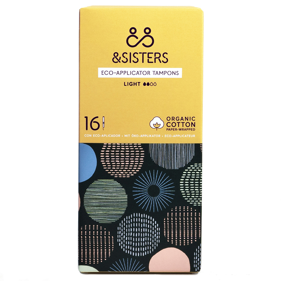 &SISTERS by Mooncup Eco-Applicator Tampons - Light - Pack of 16