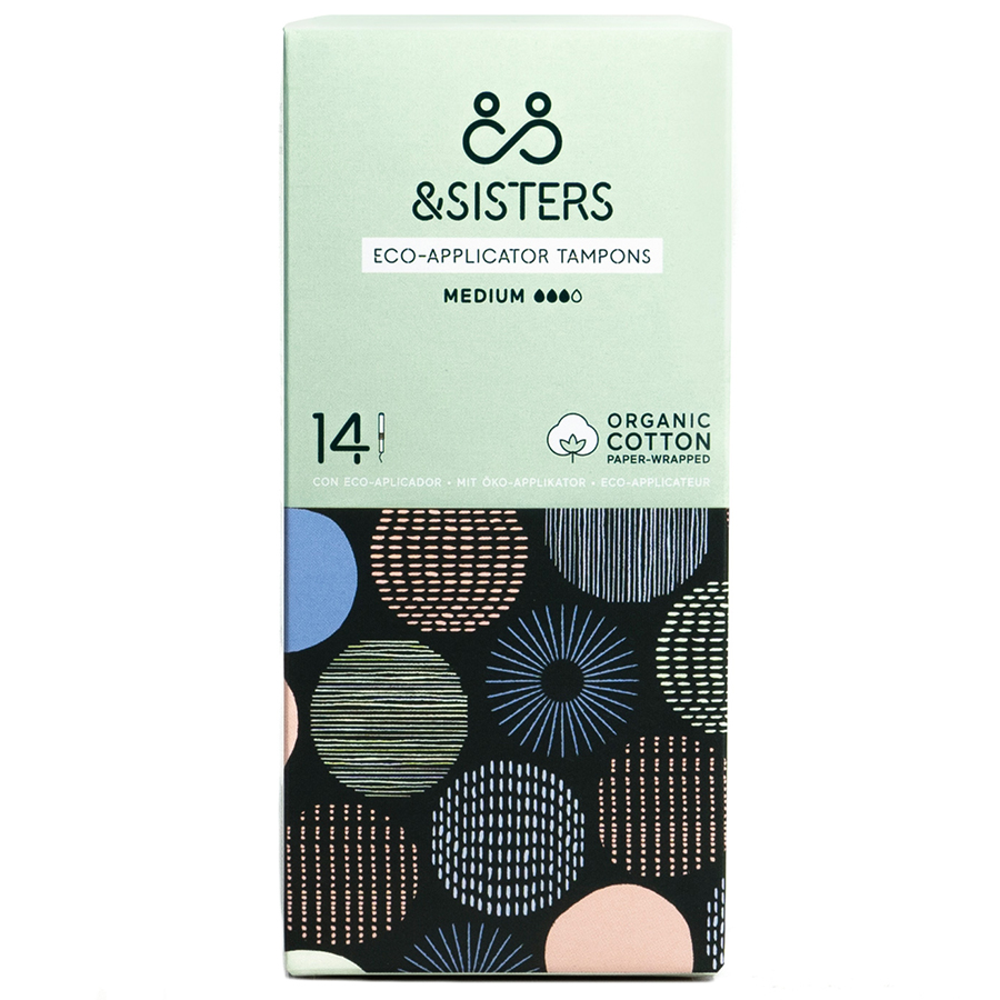 &SISTERS by Mooncup Eco-Applicator Tampons - Medium - Pack of 14