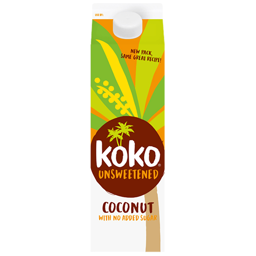 Koko Dairy Free Coconut Milk Drink Unsweetened - 1L