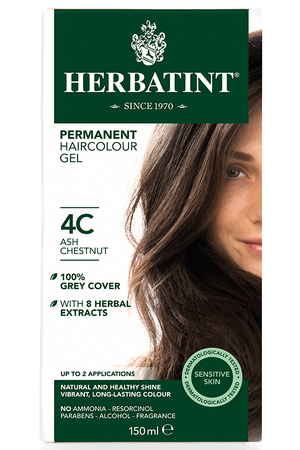 Herbatint Permanent Hair Dye - 4C Ash Chestnut - 150ml