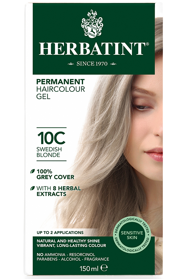 Herbatint Permanent Hair Dye - 10C Swedish Blonde - 150ml