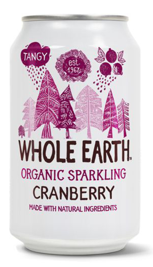 Whole Earth Sparkling Mountain Cranberry Juice - 330ml