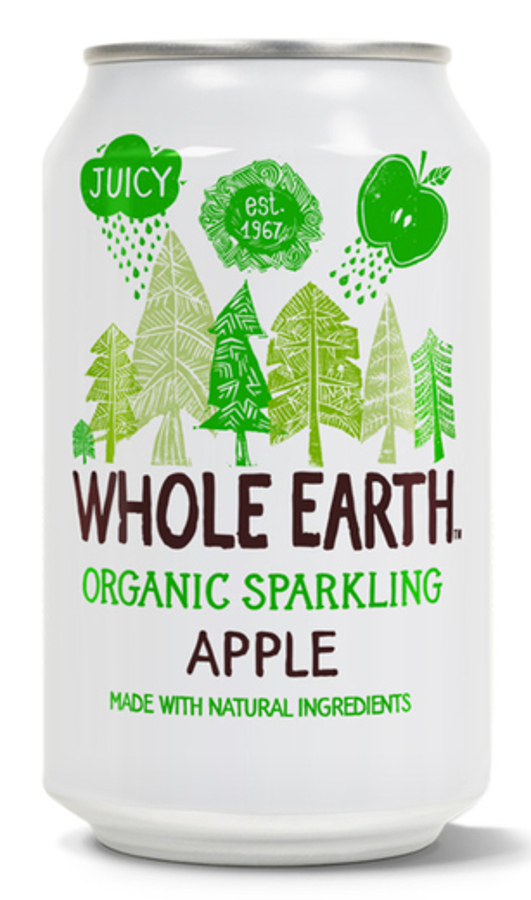 Whole Earth Sparkling Apple Juice - 330ml