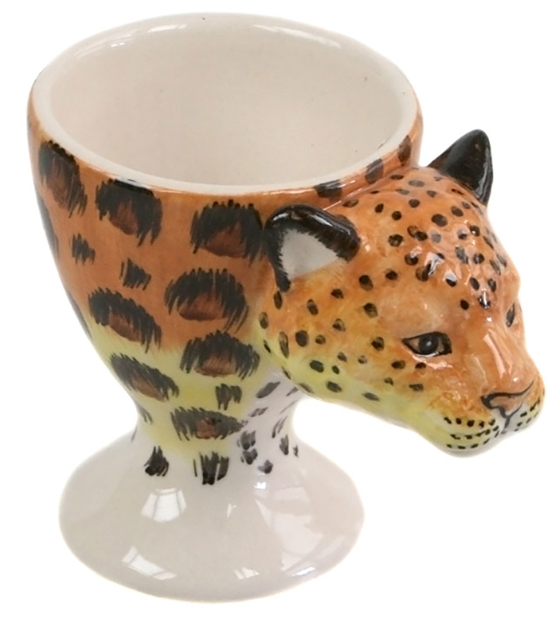 Ceramic Cheetah Egg Cup
