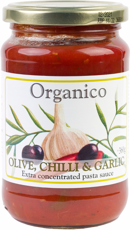 Organico Olive  Chilli & Garlic Pasta Sauce - 360g