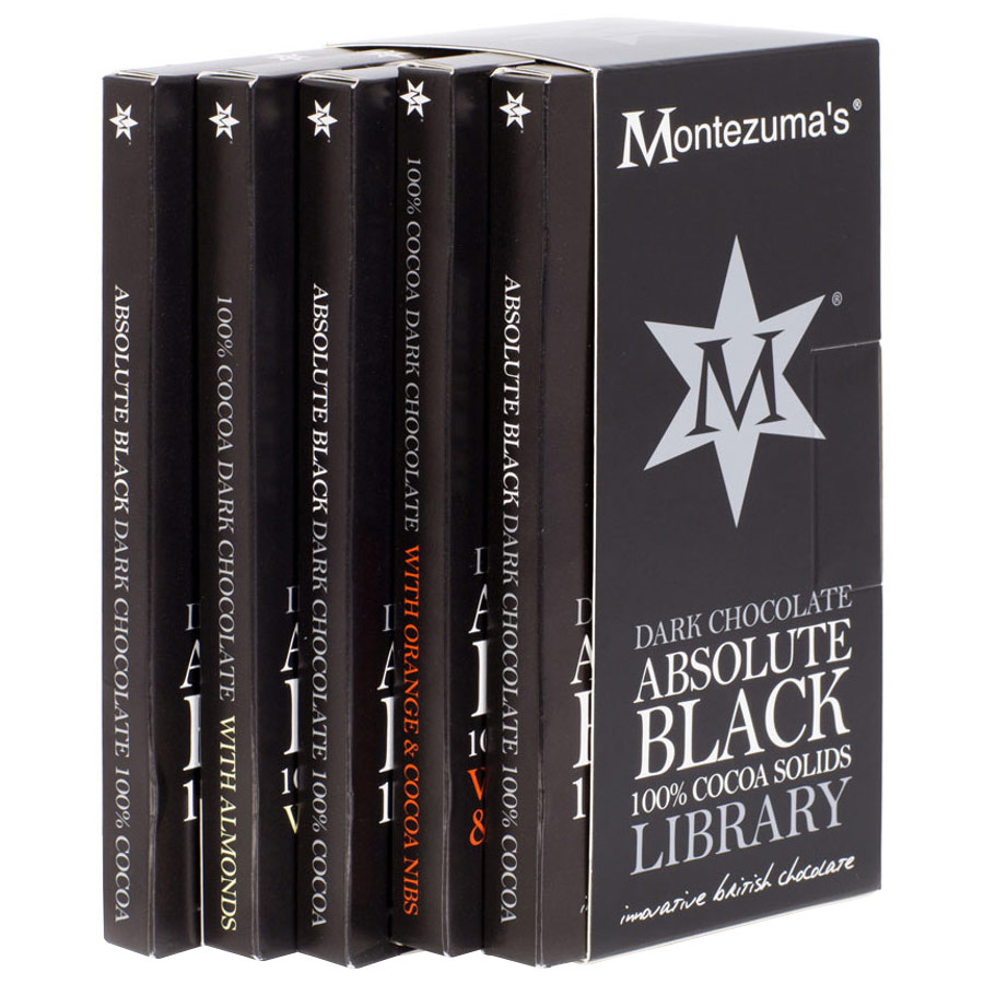 Montezuma's Absolute Black: 100% Cocoa Library - 100g ...