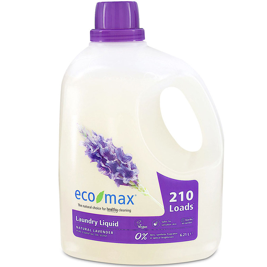 Eco-Max Non-Bio Laundry Liquid - Natural Lavender - 6.2L - 210 Washes
