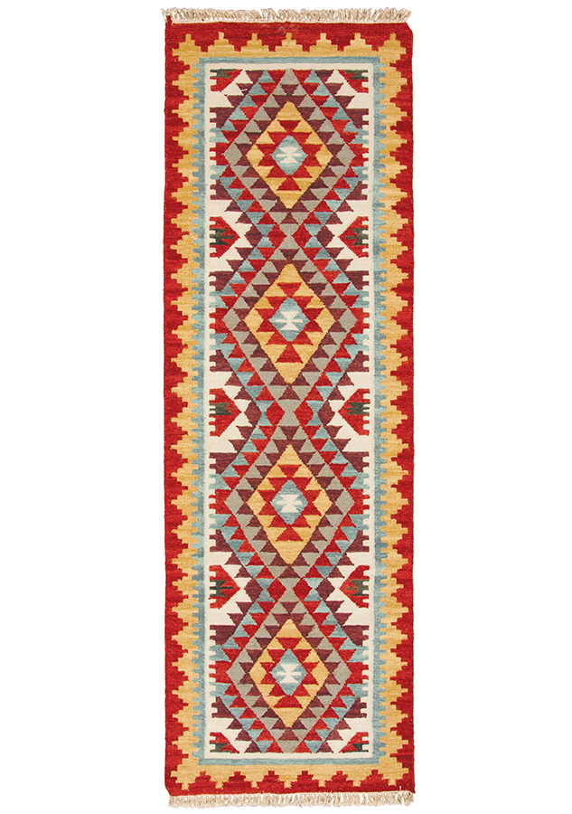 Khiva Handloom Kilim Rug - 75 x 240cm