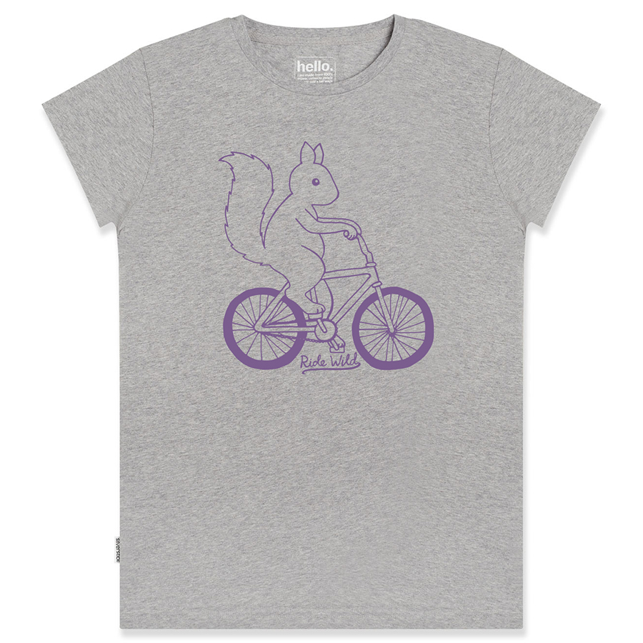 Womens Ride Wild T-Shirt - Ash