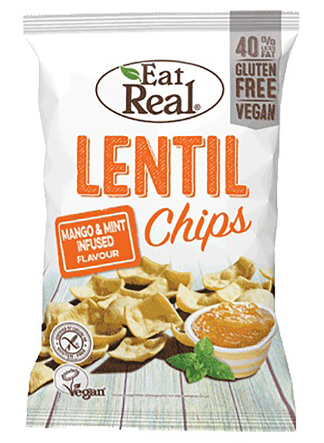 Eat Real Lentil Chips Mango & Mint - 113g