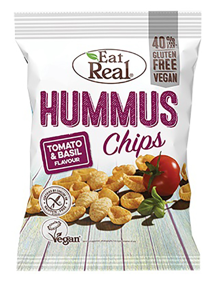 Eat Real Tomato Basil Hummus Chips - 135g