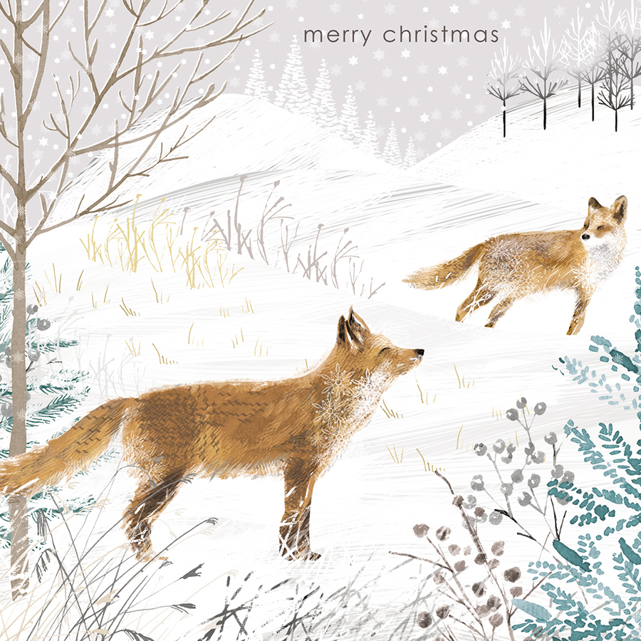 RSPB Snowy Scene Christmas Cards - Twin Pack of 10 - RSPB