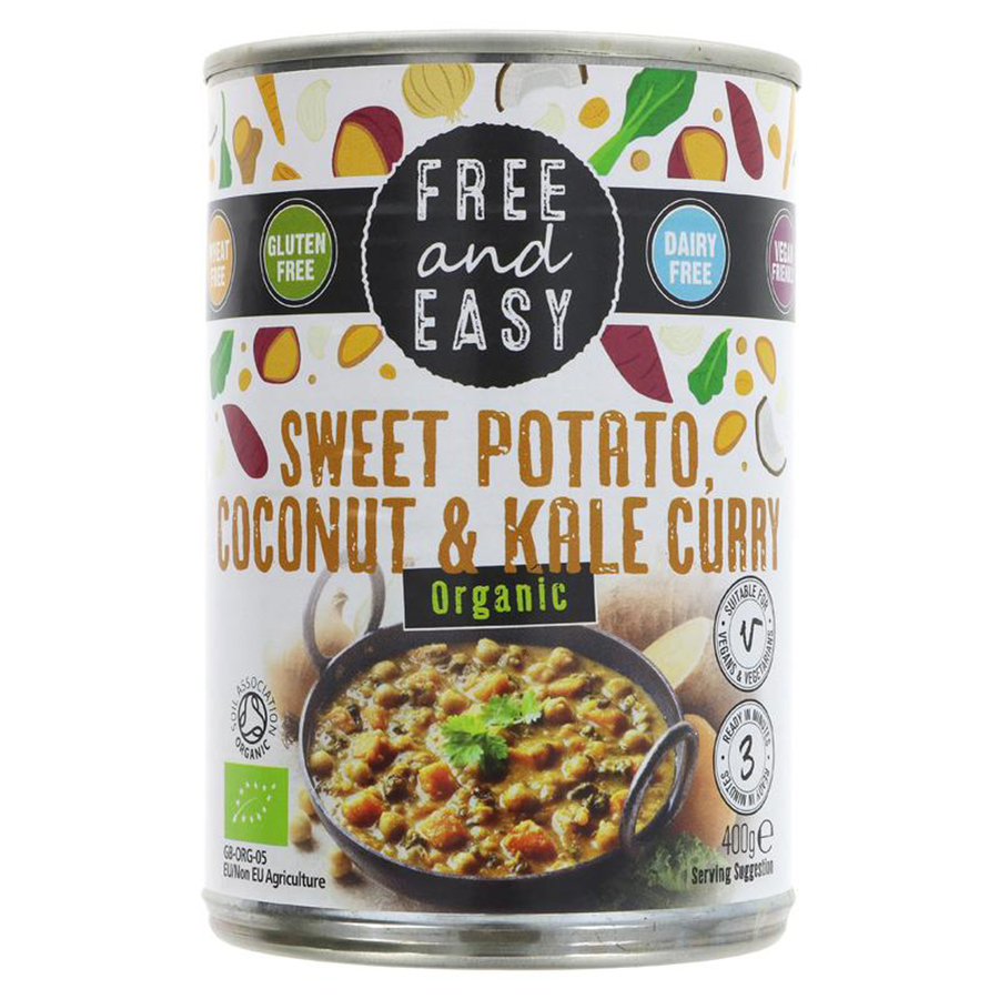 Free & Easy Sweet Potato  Kale & Coconut Curry - 400g