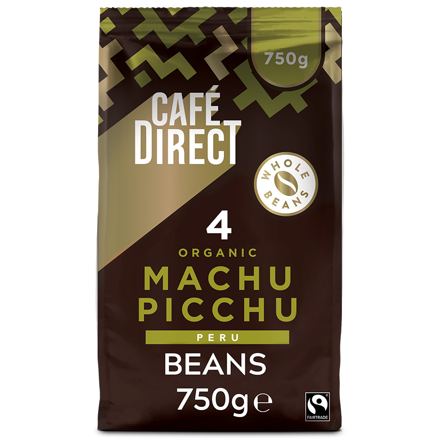 Cafedirect Fairtrade Organic Machu Picchu Coffee Beans - 750g