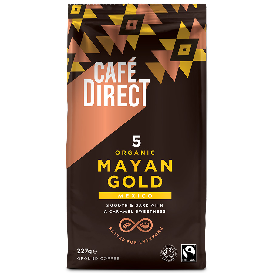 Cafedirect Fairtrade Mayan Gold Organic Roast & Ground Coffee - 227g