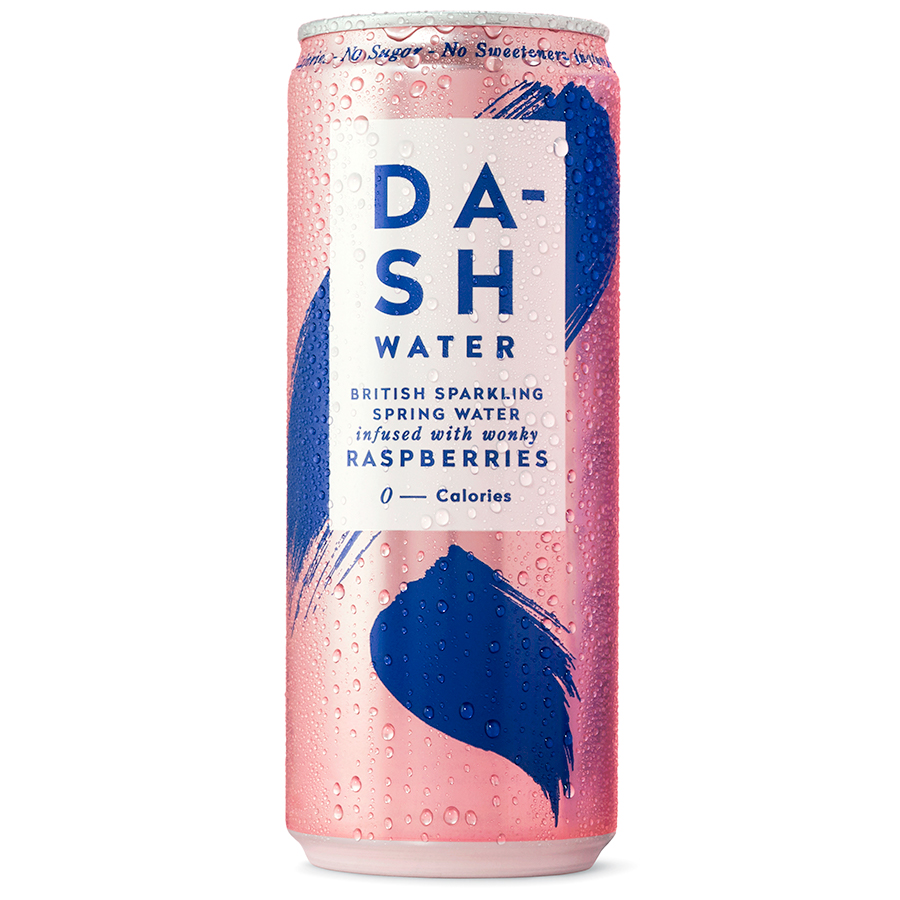 Dash Water Sparkling Raspberry Multipack - 4 x 330ml